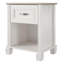 Table de chevet 1 tiroir blanche