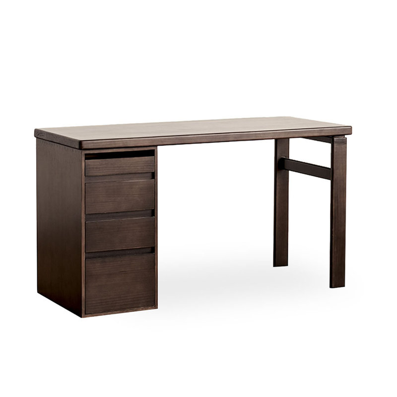 Bureau rectangulaire en bois massif, H 29,53 po x l 55,12 po x P 23,62 po