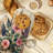 Rustic Petals Oven Mitt Cotton Twill