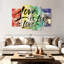 «Love Is Love Is Love», reproduction sur toile tendue 4 pièces-1779500836