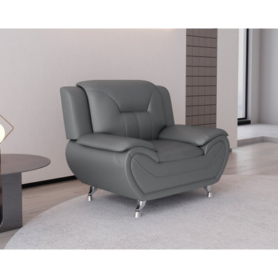Faux Leather Armchair
