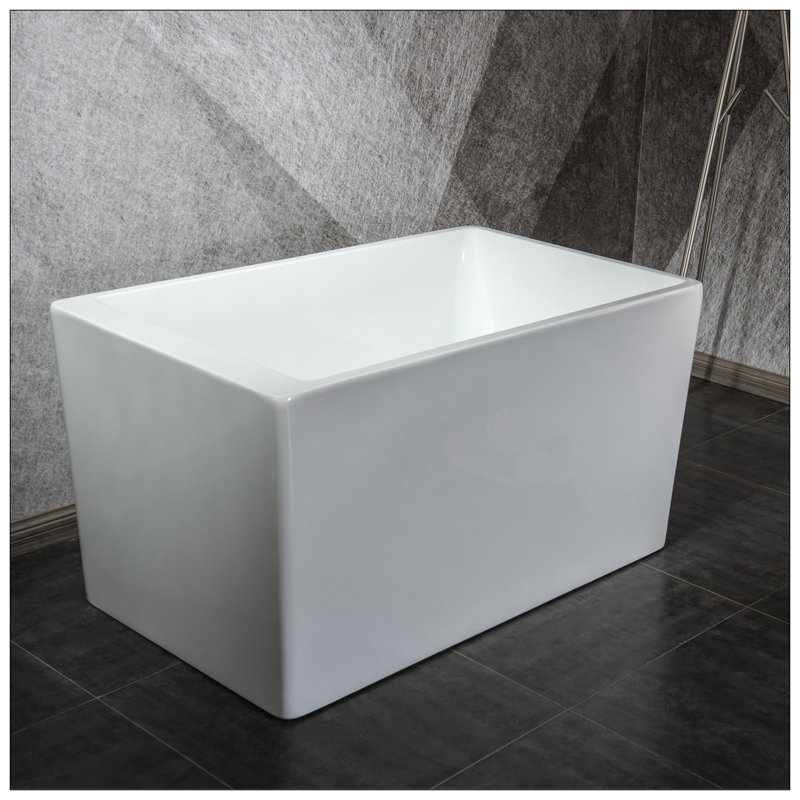Baignoire de trempage autoportante en acrylique Flatbottom