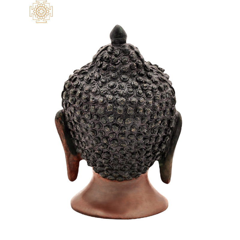 Buste de tête de Bouddha tibétain