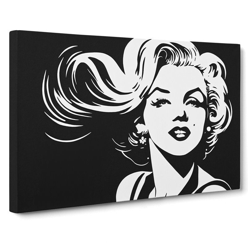 Marilyn Monroe In Monochrome Vol.3 - Wrapped Canvas, 35cm H x 50cm W x 3cm D