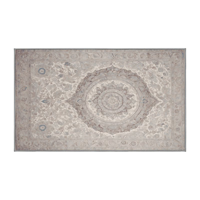 Tapis gris lavable à la machine
