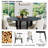 Round Wood Dining Table Chair Set-1351458995-1351458992