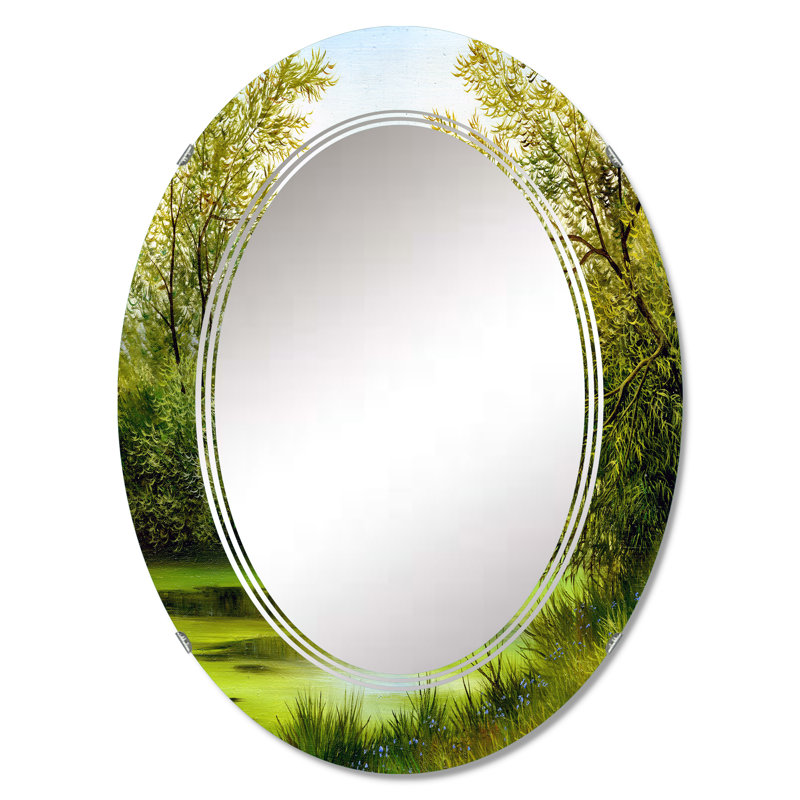 Miroir de salle de bain ovale mural, 30 po x 20 po
