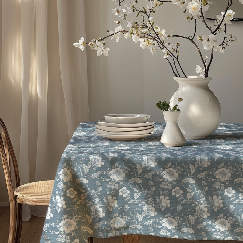 Nappe Canva 503, L 84 po x l 60 po, Bleu / blanc