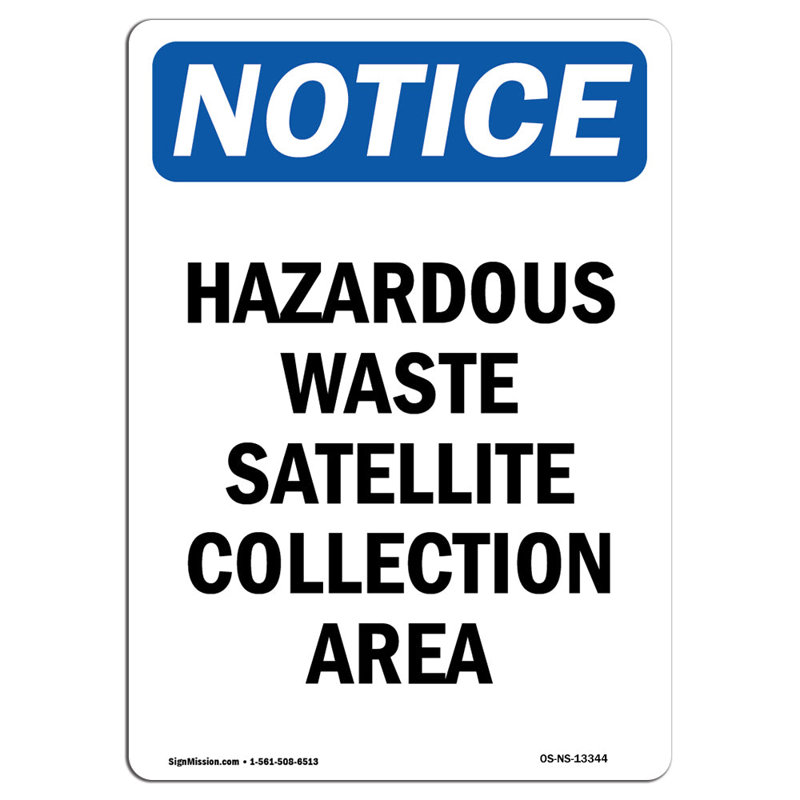 Panneau de collecte de déchets dangereux