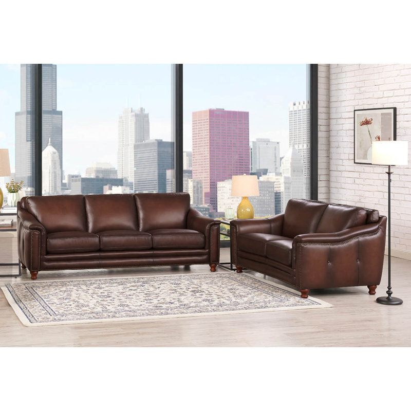 2 - Piece Leather Living Room Set