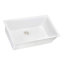 Évier de cuisine encastré à simple cuve en composite de granite 30 x 18 po Ruvati - blanc arctique mat --48744101-122623168