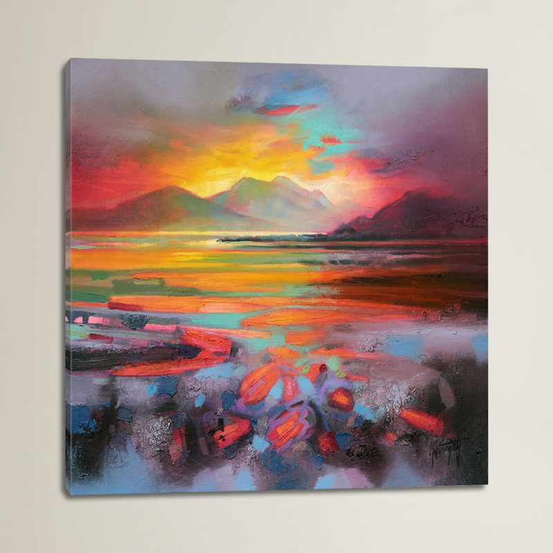 « loch nevis » par scott naismith, reproduction d’art sur toile tendue, H 37 po x l 37 po x P 1,5 po