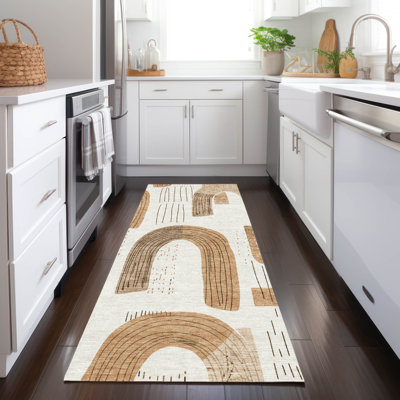 Tapis intérieur / extérieur ivoire Elas