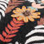 Groh Floral Black Rectangular Cushion