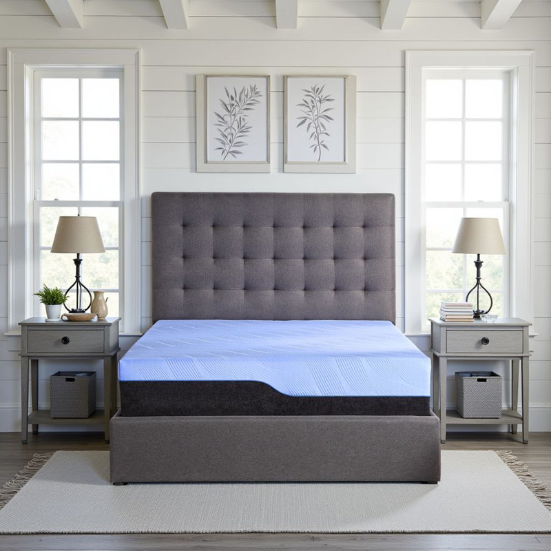 13" Hybrid Cooling Copper GelCare Plush Memory Foam and Coil Mattress, King