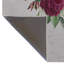 Tapis décoratif moderne à motif de feuille beige et de rose mauve-1177981929