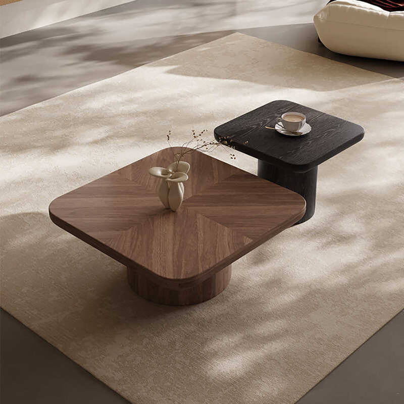 Combinaison simple de table basse carrée