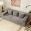 Canapé-lit 71 po, causeuse en velours côtelé sans siège avec sièges profonds, canapé à 2 places avec 3 coussins et poches latérales pour la chambre à coucher, le bureau, aucun assemblage requis-1956418599