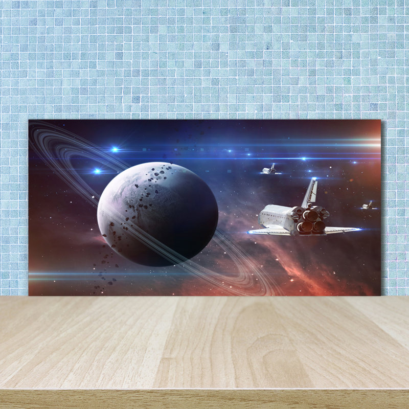 50cm W x 100cm L Glass Peel and Stick Panel