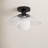 Finola Glass Semi Flush Mount-66310876