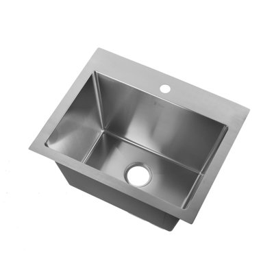 Évier de cuisine à double fixation en acier inoxydable de calibre 18 Fine Fixtures