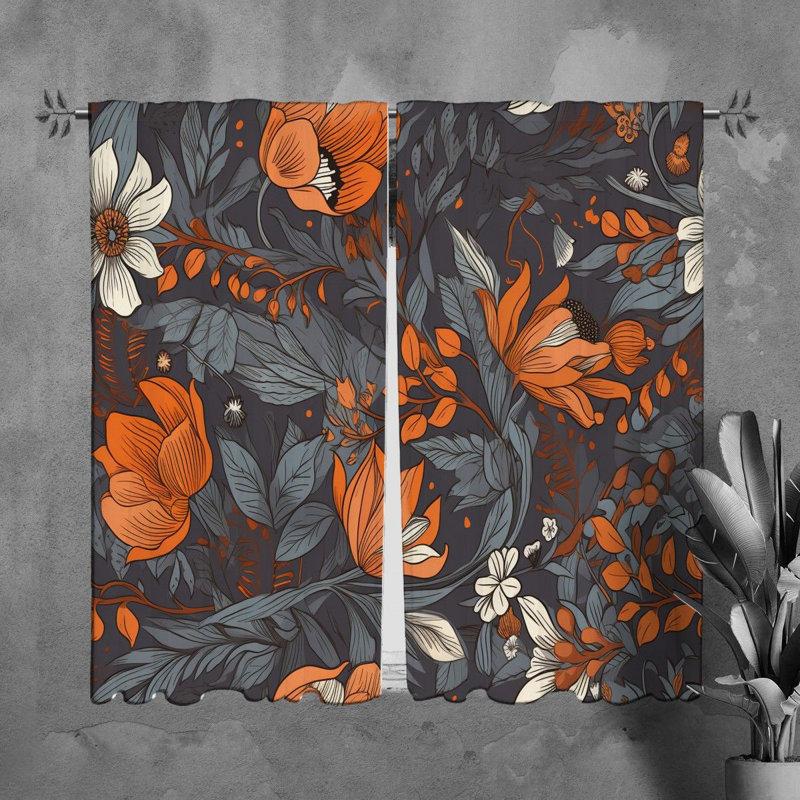 Paire de rideaux obscurcissant en polyester Mickler, L 40 po x L 82 po