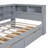 DayBed with Storage Shelf and USB Charging Ports-620142907-620142905
