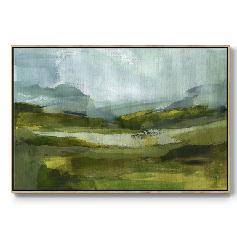 " Emerald View III ", 27" H x 41" W x 2" D, Natural
