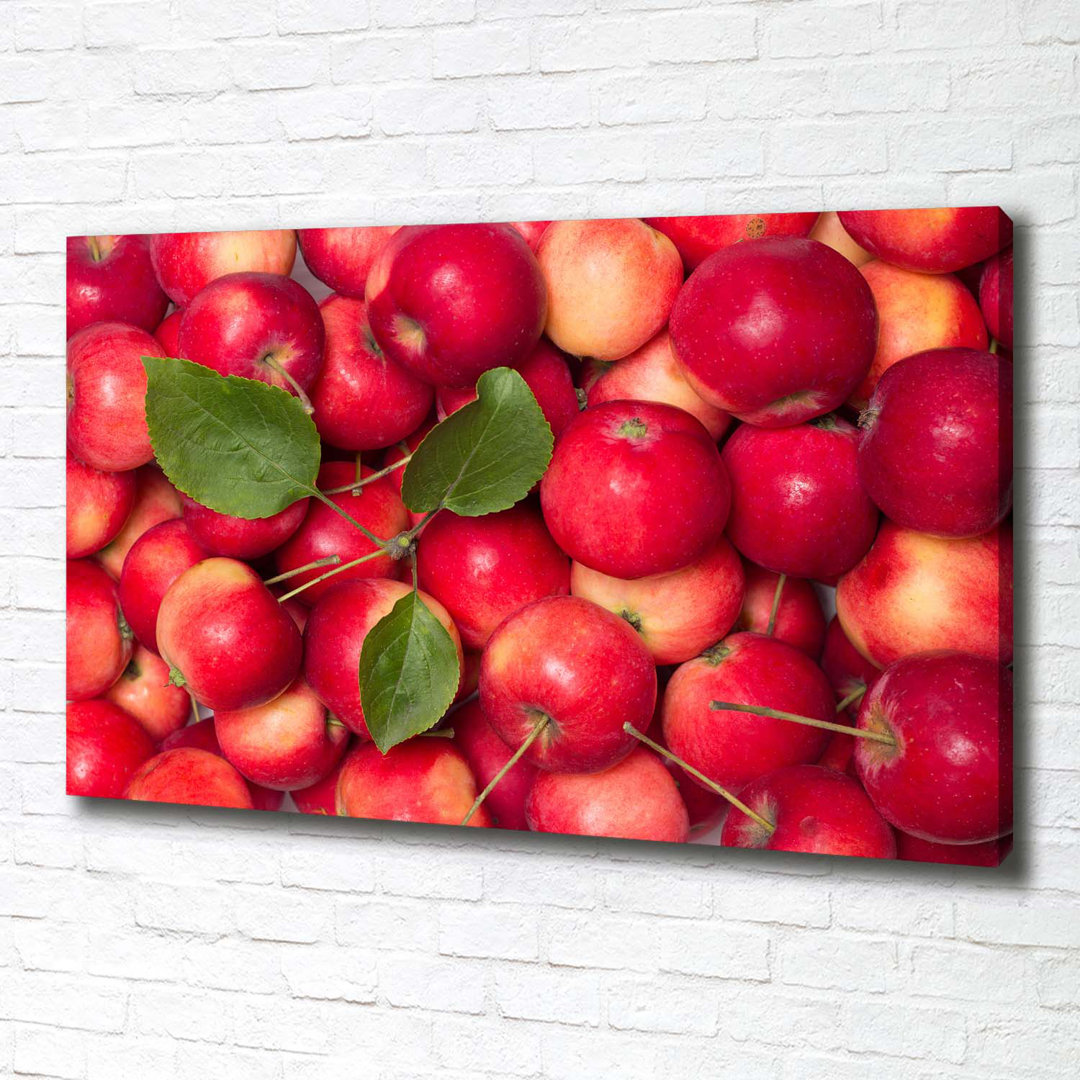 Rote Äpfel - Kunstdrucke auf Leinwand - Wrapped Canvas