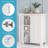 Two-Door Bathroom and Laundry Storage Cabinet with Adjustable Shelf - White Variant Product Name
