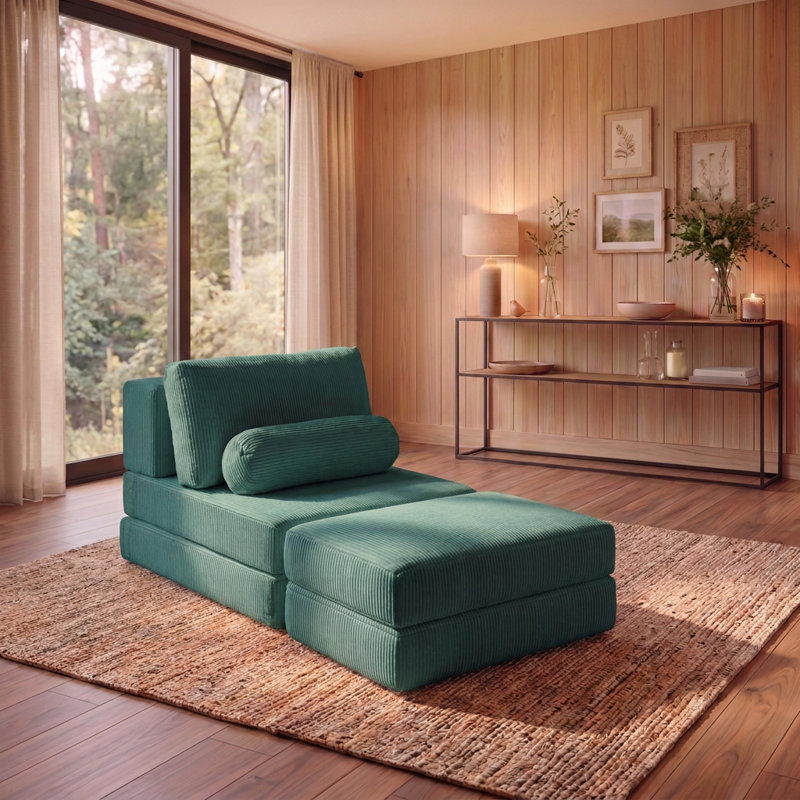 Canapé-lit modulaire pliable Castle Fort Play, Green