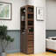 Armoire de rangement haute avec 3 tiroirs et 4 tablettes-393930697