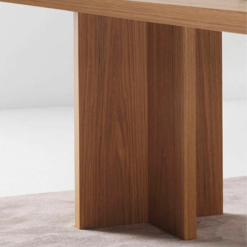Bureau en bois massif et table de conférence en forme longue, H 29,53 po x l 78,74 po x P 31,5 po