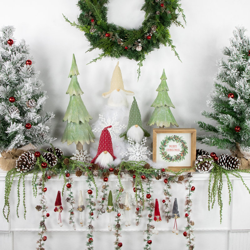 Figurine de Noël gnomes en peluche debout