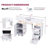 Nail Tech Desk with Storage Stool, Electric Dust Collector, Rolling Manicure Table with Lockable Wheels, Storage Drawers, Wrist Cushion, Acetone-Resistant Salon Workstation-1766833420