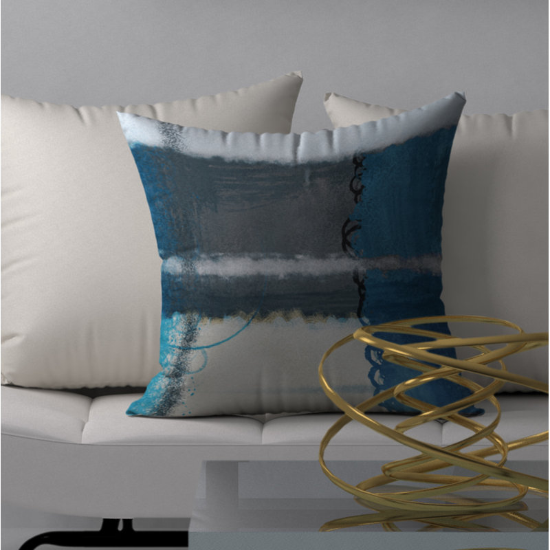 Housse de coussin décorative carrée et édredon, 24" X 24"