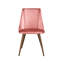 Chaise d'appoint rembourrée en velours Shiley