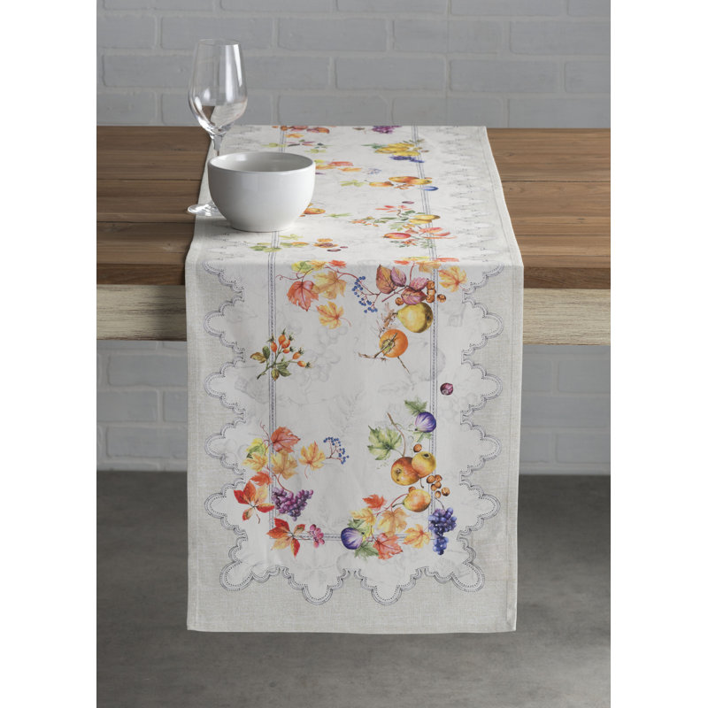 Maison d'Hermine Fruit D'Hiver 100% Cotton Table Runner - Double Layer - 14.5" x 72", 72" L x 14.5" W