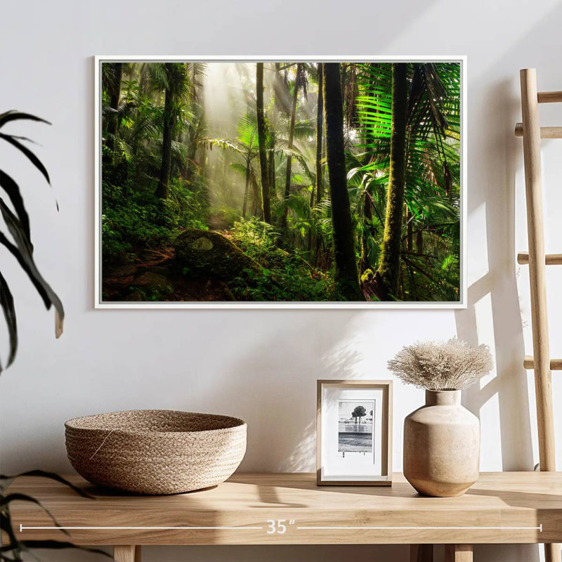 Forêt nationale d'El Yunque, Cadre flottant blanc, 25 po x 17 po