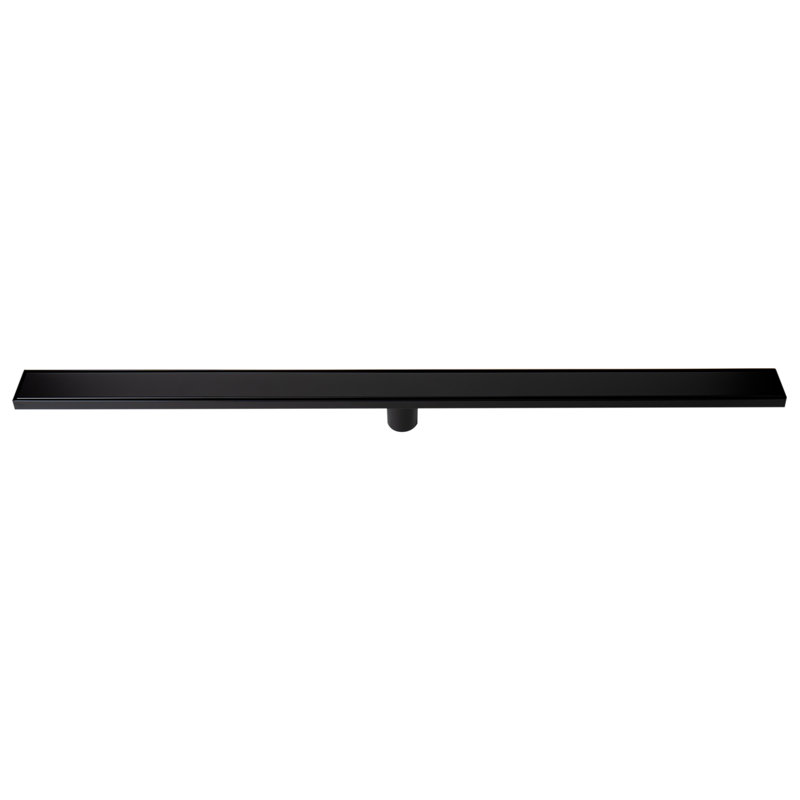 47'' Black Matte Stainless Steel Linear Shower Drain