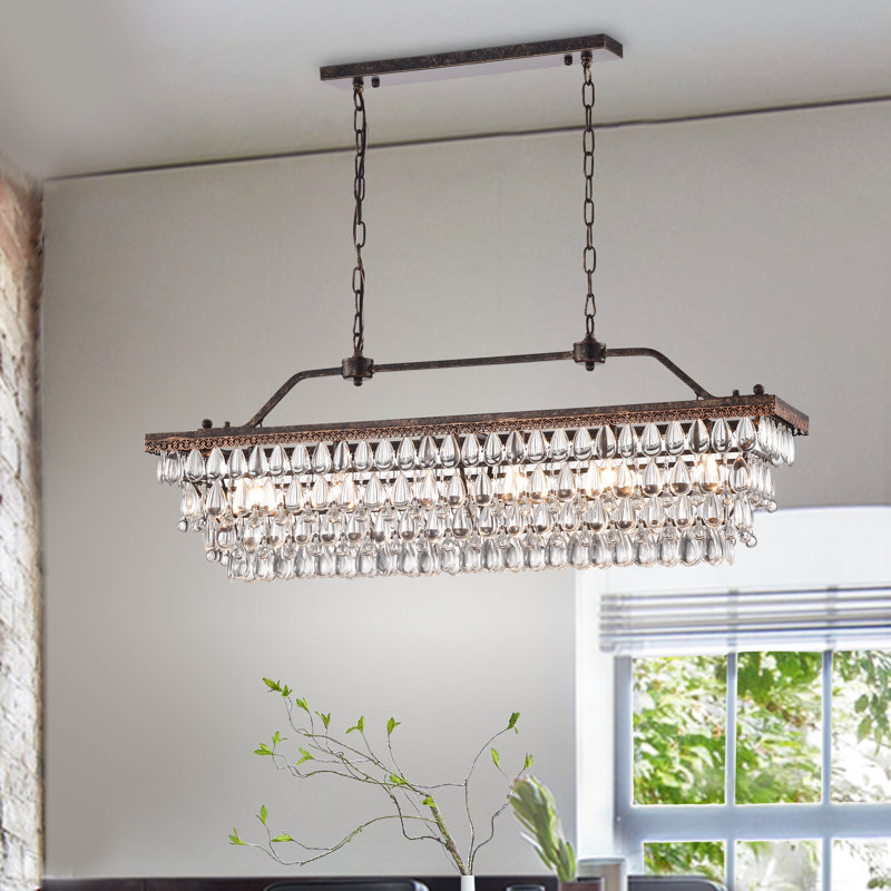 Danna 6 - Light Unique Tiered Chandelier, Antique Bronze