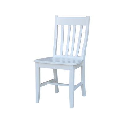 Chaise de salle à manger traditionnelle en bois massif Decovello
