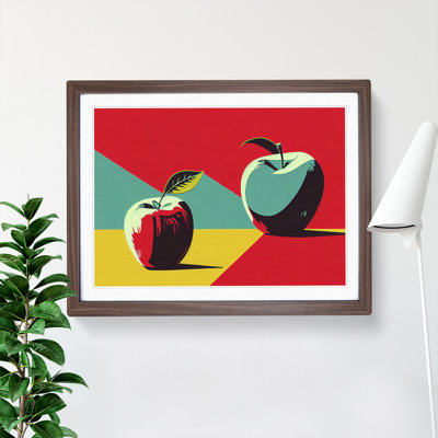 Pop Apple Fruit Vol.1 Abstract 1 Piece Single Picture Frame Wall Art