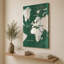 «Old World Map Green» par Wild Apple Portfolio - impression sur toile-130829189-130829191