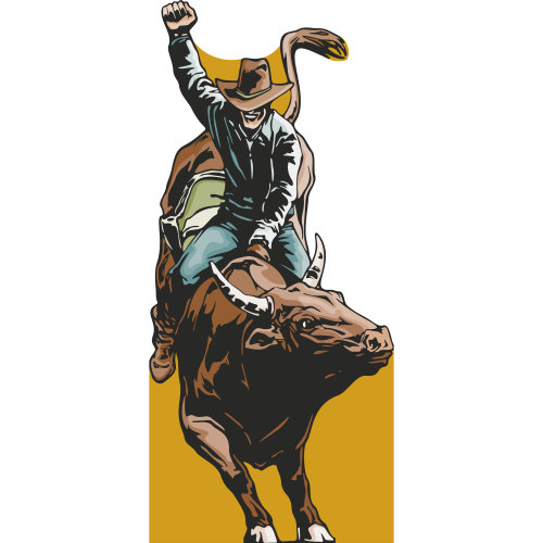 SP13427 Cowboy du Texas Rodeo Western