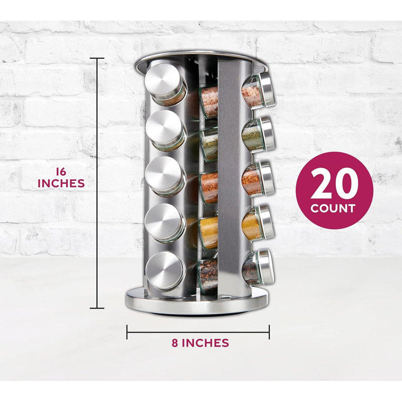 20 Jar Revolving Countertop Spice Rack