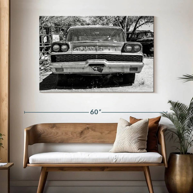 Mehar Black Arizona - Mercury Old Car, H 32 po x l 48 po