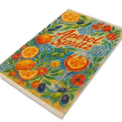 Tapis 7 pi x 10 pi Painterly Aperol