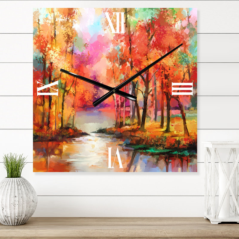 Horloge murale d'automne, Moyen