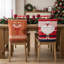 Housses de chaise de Noël - rouge et vert - Housses de Noël pour chaises de salle à manger, fête de Noël et décoration intérieure